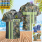 Personalized Netherlands Soldier/ Veteran Camo With Name And Rank Hawaii Printed  - 17150400