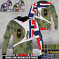 Personalized Norway Soldier/Veteran Camo with Name & Rank Hoodie All Over Printed - 17675712