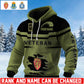 Personalized Norway Soldier/ Veteran With Rank And Name 3D Waffle Hoodie - 17695584