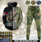 Personalized Norway Soldier/Veteran Camo with Rank And Name Combo Zip Hoodie + Jogger - 17616960