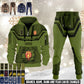 Norway 3D Half Zip Hoodie + Jogger Combo – Personalized with Name & Rank - 17504640