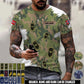 Personalized Norway Soldier/Veteran Camo with Name and Rank T-Shirt All Over Printed - 17665344
