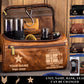Personalized Norway Soldier/ Veteran With Name And Rank Leather Toiletry Bag - 17591040