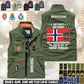 Personalized Norway Soldier/ Veteran With Name & Rank Sleeveless Jacket Multicolor - 17633376