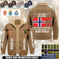 Personalized Norway Soldier/ Veteran With Name And Rank Cargo Fleece Jacket - 1765843200