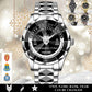Personalized Norway Soldier/Veteran with Name, Year and Rank Diamond-Cut Bezel Watch - 17650656