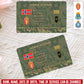 Personalized Norway Soldier/ Veteran With Rank, Name And Year Aluminum Wallet Card - 17637696