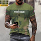 Personalized Norway Soldier/ Veteran Camo With Name And Rank T-shirt 3D Printed - 1201240001QA