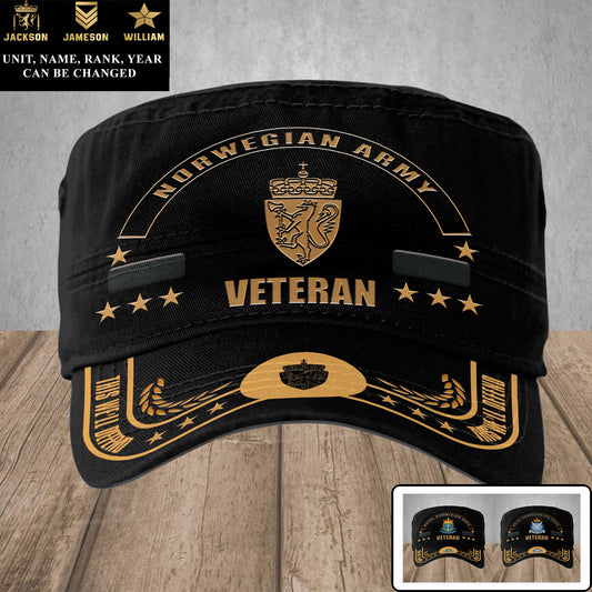 Personalized Norway Soldier/ Veteran With Name, Rank And Year Military Cap - 17392320