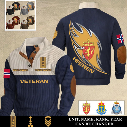 Personalized Norway Soldier/ Veteran With Name, Year And Rank Sports Sweatshirt - 17400960