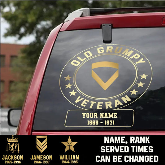 Personalized Name Rank And Year Norway Veteran/Soldier Car Decal Printed - 1902240001