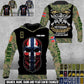 Personalized Norway Soldier/Veteran Camo with Name and Rank Hoodie All Over Printed - 1741046401