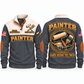 Personalized Painter Hands Behind the Finish Sports Sweatshirt — Grey variant