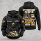 Painter Never Ends Vintage Hoodie — Black variant