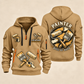 Personalized Painter Built by Hand Quarter Zip Hoodie — Khaki variant