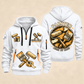 Personalized Painter Built by Hand Quarter Zip Hoodie — White variant