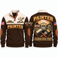 Personalized Painter Coloring Main Street Sports Sweatshirt — Brown variant