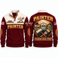 Personalized Painter Coloring Main Street Sports Sweatshirt — Jujube Red variant
