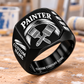 Painter Heritage Brush Signet Ring — Black variant