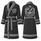 Personalized Painter Bathrobe – Heritage Crest — Slate variant