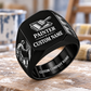 Painter Signature Crest Signet Ring — Black variant