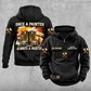 Personalized Painter Once and Always Vintage Hoodie — Black variant
