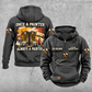 Personalized Painter Once and Always Vintage Hoodie — Dark Gray variant