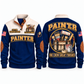 Personalized Painter Painting Crew Sports Sweatshirt — Navy variant