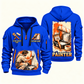 Personalized Painter Painting Tools Quarter Zip Hoodie — Blue variant