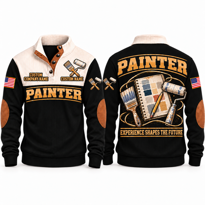 Personalized Painter Knowledge Carried Forward Sports Sweatshirt — Black variant