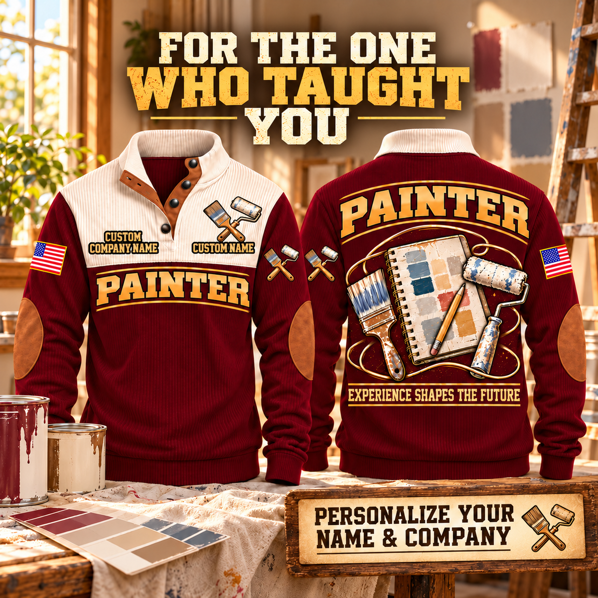 Personalized Painter Knowledge Carried Forward Sports Sweatshirt — dedicated listing hero