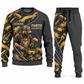 Personalized Painter Curved Panel Sweater + Jogger Combo — Charcoal variant