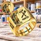 Personalized Painter Signet Ring - Split Emblem — dedicated listing hero