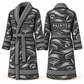 Personalized Painter Bathrobe – Contour Lines — Slate variant
