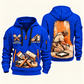 Personalized Painter Painting Craft Quarter Zip Hoodie — Blue variant