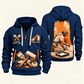 Personalized Painter Painting Craft Quarter Zip Hoodie — Navy variant