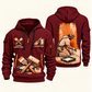Personalized Painter Painting Craft Quarter Zip Hoodie — Wine Red variant