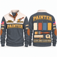Personalized Painter Clean Lines Sports Sweatshirt — Grey variant