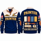 Personalized Painter Clean Lines Sports Sweatshirt — Navy variant