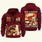Personalized Painter Once and Always Quarter Zip Hoodie — Wine Red variant