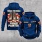 Personalized Painter Proud Walk Vintage Hoodie — Dark Blue variant