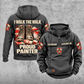 Personalized Painter Proud Walk Vintage Hoodie — Dark Gray variant