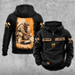 Personalized Painter Daily Commitment Portrait Vintage Hoodie — Black variant