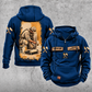 Personalized Painter Daily Commitment Portrait Vintage Hoodie — Dark Blue variant