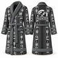 Personalized Painter Bathrobe – Workbench Stripes — Slate variant