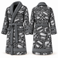 Personalized Painter Bathrobe – Vintage Patchwork — Slate variant