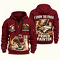 Personalized Painter Proud Craftsperson Quarter Zip Hoodie — Wine Red variant