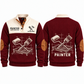Personalized Painter Measured Craft Sports Sweatshirt — Jujube Red variant