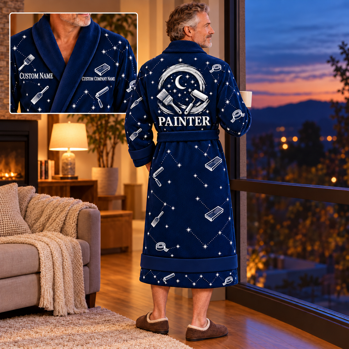 Personalized Painter Bathrobe – Night Shift — dedicated listing hero