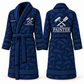 Personalized Painter Bathrobe – Signature Silhouette — Blue variant